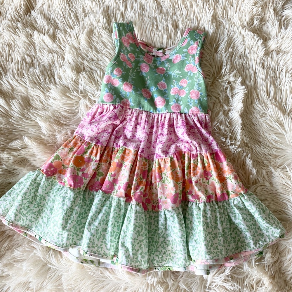 SWEET HONEY | Spring / Easter Dress | 18 months | Floral | EUC